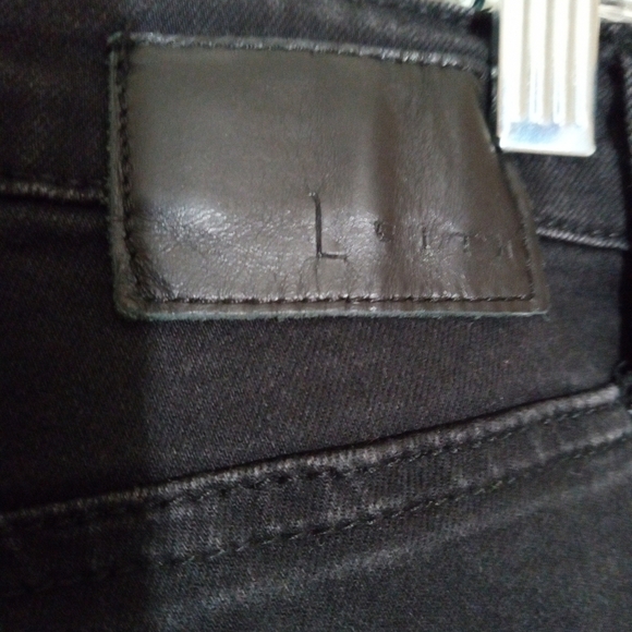 Leith high rise black jeans with front hem splits women's size 30 - Picture 9 of 9